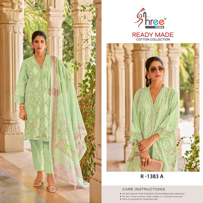 Shree 1383 A To D Cambric Cotton Pakistani Readymade Suits Wholesale Shop In Surat